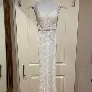 FORMAL WHITE DRESS -- SIZE 4